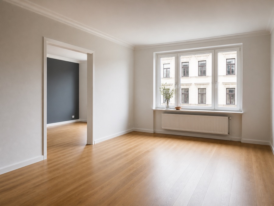 Besenrein übergebener Wohnraum