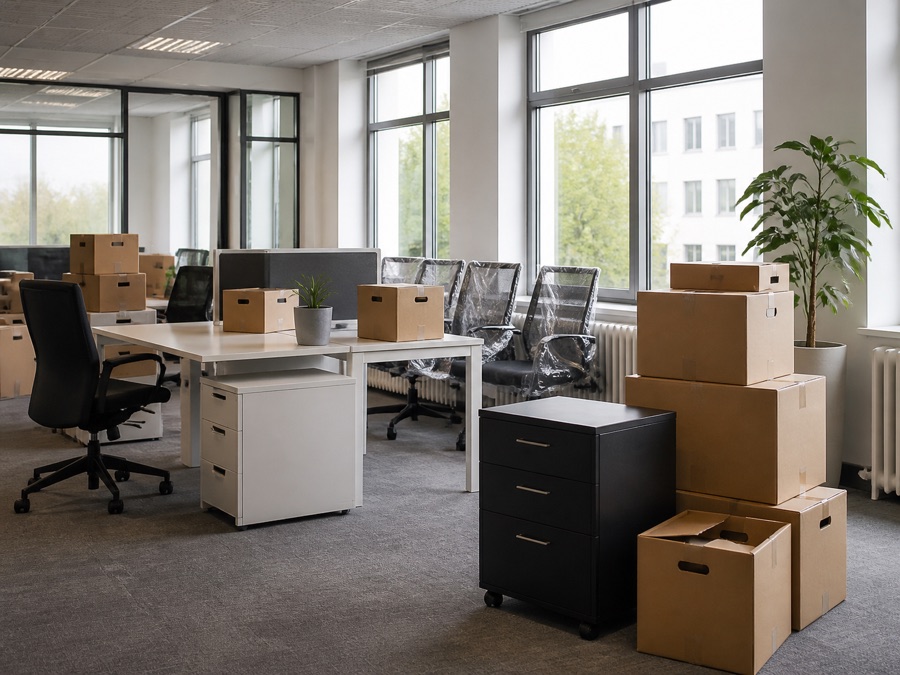 Räumung von Büro- und Gewerbeflächen